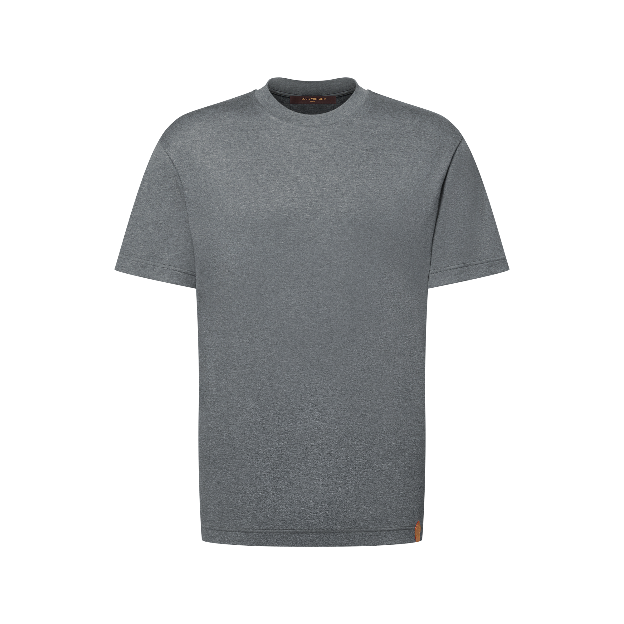 LOUIS VUITTON グレー Tシャツ S Cotton-Silk Short-Sleeved T-Shirt - For Men | LOUIS VUITTON